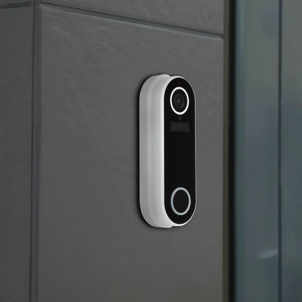 Brilliant DEACON Smart WiFi Video Doorbell and Chime Security Cameras White IP65 - 22063/05