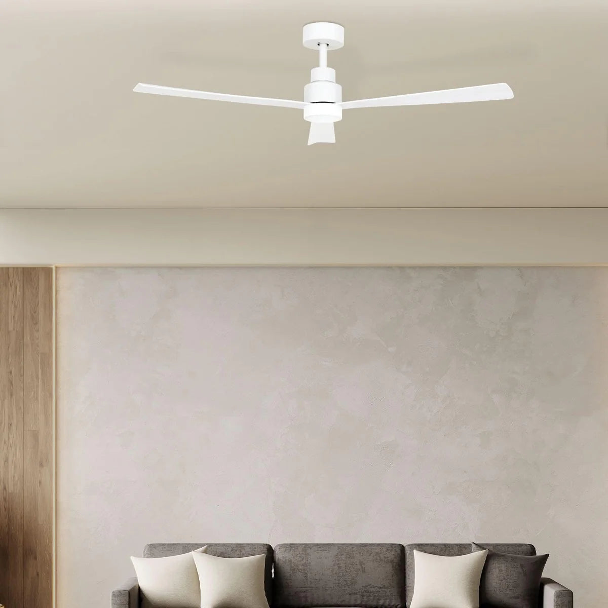 Brilliant JOLI 52in with Light Ceiling Fan Tri- White 40W 220-240V - 22196/05
