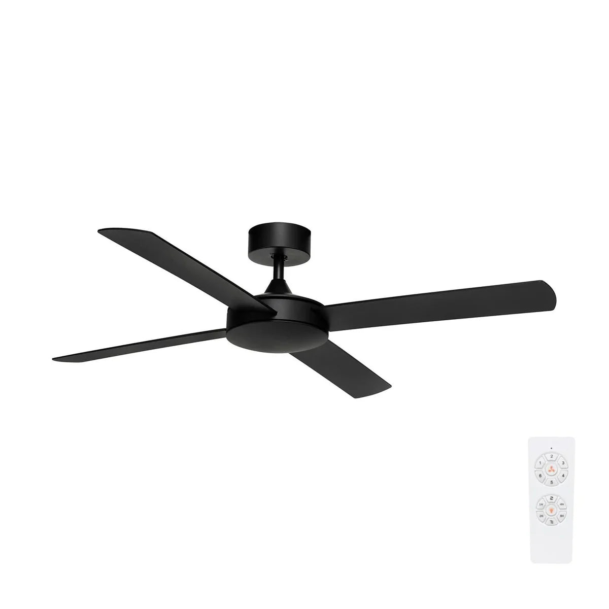 Brilliant Tempest ABS 52" DC Ceiling Fan Black/ White 30W 240V- 22235/06