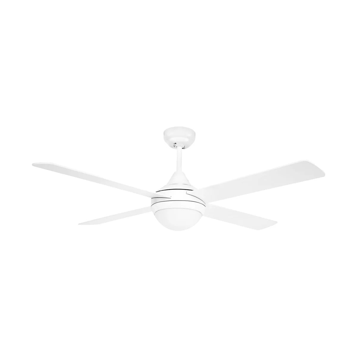 Brilliant Tempo Plus 48'' AC 4-Blade Ceiling Fan with Light Black/ White/ Brushed Aluminium 65W 240V- 22273/06, 22273/05, 22273/13 
