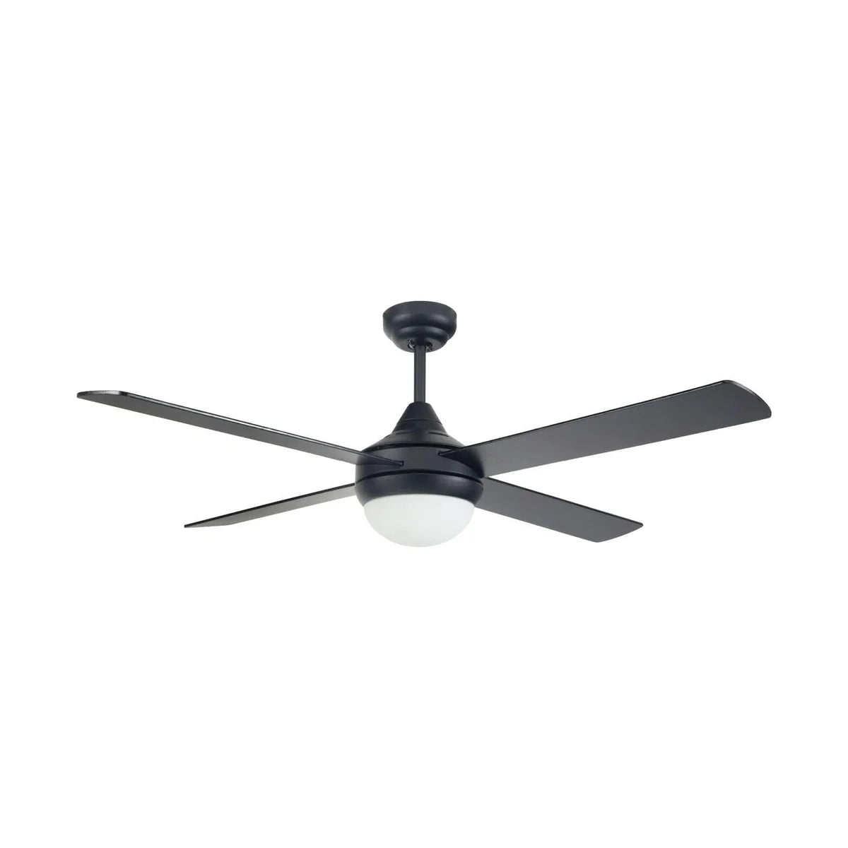 Brilliant Tempo Plus 52'' AC 4-Blade Ceiling Fan with Light Black/ White/ Brushed Aluminium 30W 240V- 22279/05, 22279/06, 22279/13