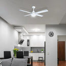 Brilliant Tempo Plus 52'' AC Ceiling Fan with Light and Remote White 65W 240V- 22279/05R