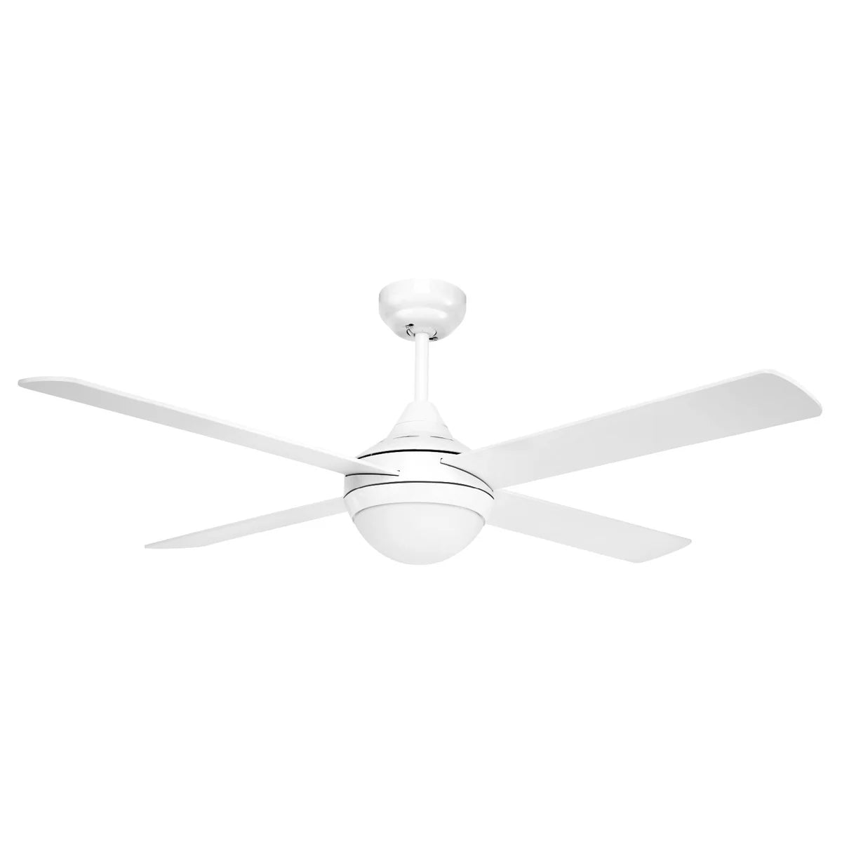 Brilliant Tempo Plus 52'' AC 4-Blade Ceiling Fan with Light Black/ White/ Brushed Aluminium 30W 240V- 22279/05, 22279/06, 22279/13