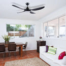 Brilliant Vector-III 52’’ AC Ceiling Fan Tri- Black/ White 60W 240V- 22293/06, 22293/05