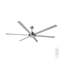 Brilliant Colossus 84" DC 6-Blade Ceiling Fan White/ Black/ Satin Nickel/ 60W 240V- 22319/05, 22319/06, 22319/13