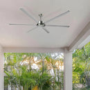 Brilliant Colossus 84" DC 6-Blade Ceiling Fan White/ Black/ Satin Nickel/ 60W 240V- 22319/05, 22319/06, 22319/13