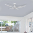 Brilliant Vector-II 56'' AC 4-Blade Ceiling Fan Tri- Black/ White 55W 240V- 22565/06, 22565/05