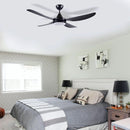 Brilliant Vector-II 56'' AC 4-Blade Ceiling Fan Tri- Black/ White 55W 240V- 22565/06, 22565/05