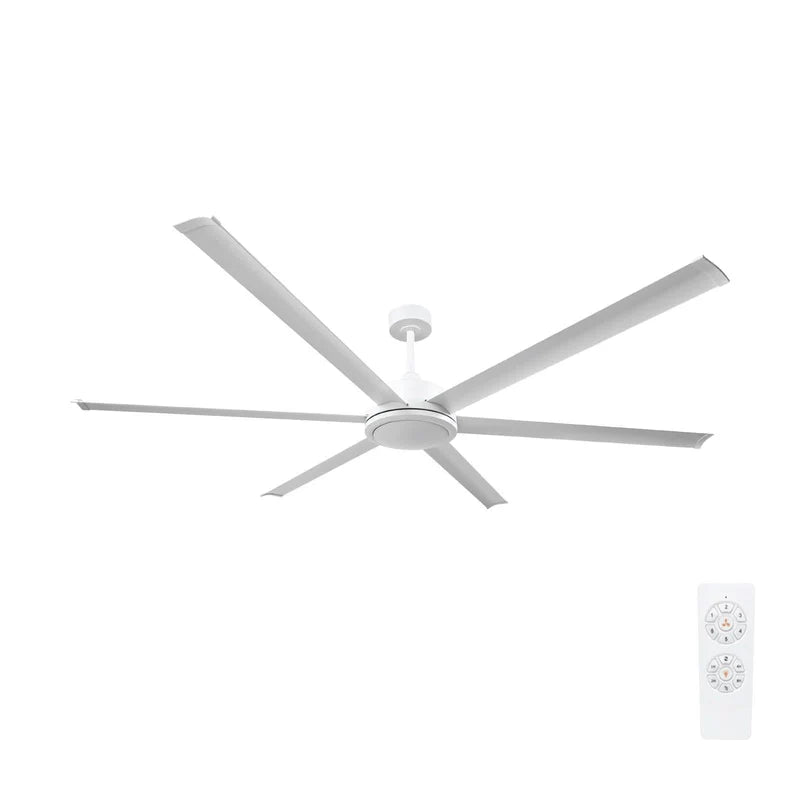 Brilliant Colossus 120" DC 6-Blade Ceiling Fan Black/ White 240V- 22677/06, 22677/05