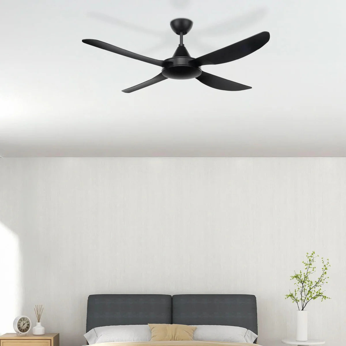Brilliant Vector 56" DC Ceiling Fan Black/ White 40W 240V- 22691/06, 22691/05