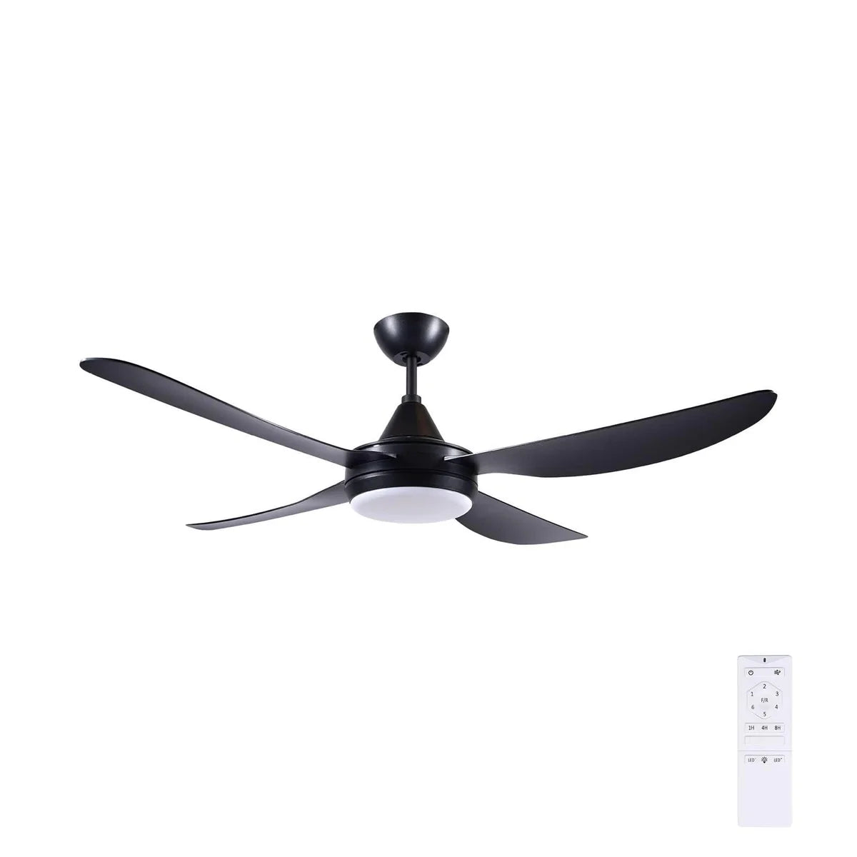 Brilliant Vector 48’’ DC Ceiling Fan Tri- Black/ White 40W 240V- 22693/05, 22693/06