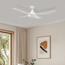 Brilliant Vector 48’’ DC Ceiling Fan Tri- Black/ White 40W 240V- 22693/05, 22693/06