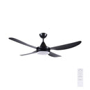 Brilliant Vector 56'' DC Ceiling Fan with Light Tri- Black/ White 40W 240V- 22697/06, 22697/05
