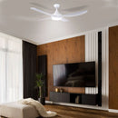 Brilliant Vector 56'' DC Ceiling Fan with Light Tri- Black/ White 40W 240V- 22697/06, 22697/05