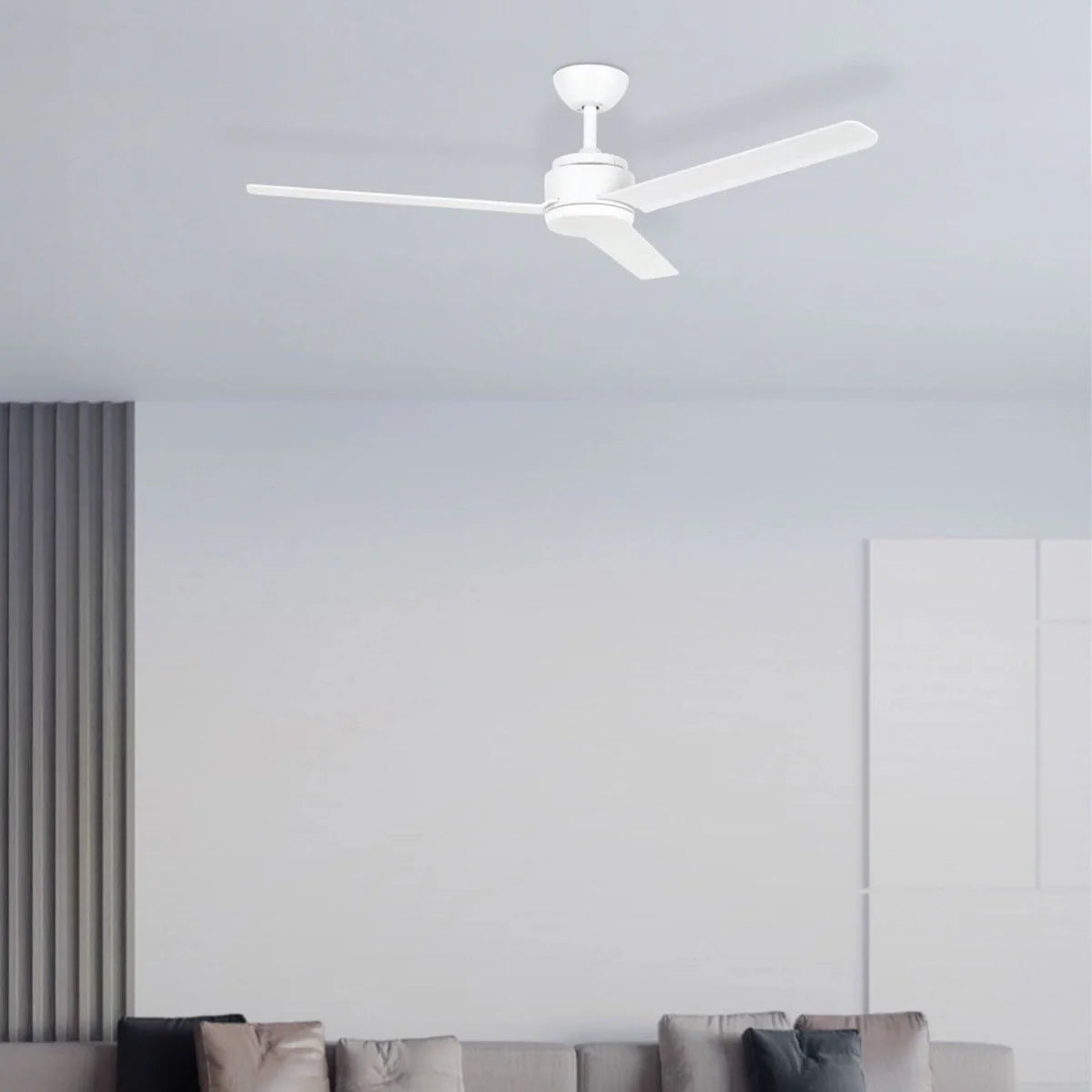 Brilliant Solana 52" AC ABS Ceiling Fan Black/ White 55W 240V-  22761/06, 22761/05