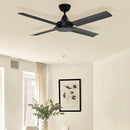 Brilliant 52” AC Cairns Ceiling Fan White/ Black 40W 240V- 22876/05, 22876/06