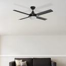Brilliant 48” AC  With B22 Light Cairns Ceiling Fan Black/ White 40W 240V- 22878/06, 22878/07