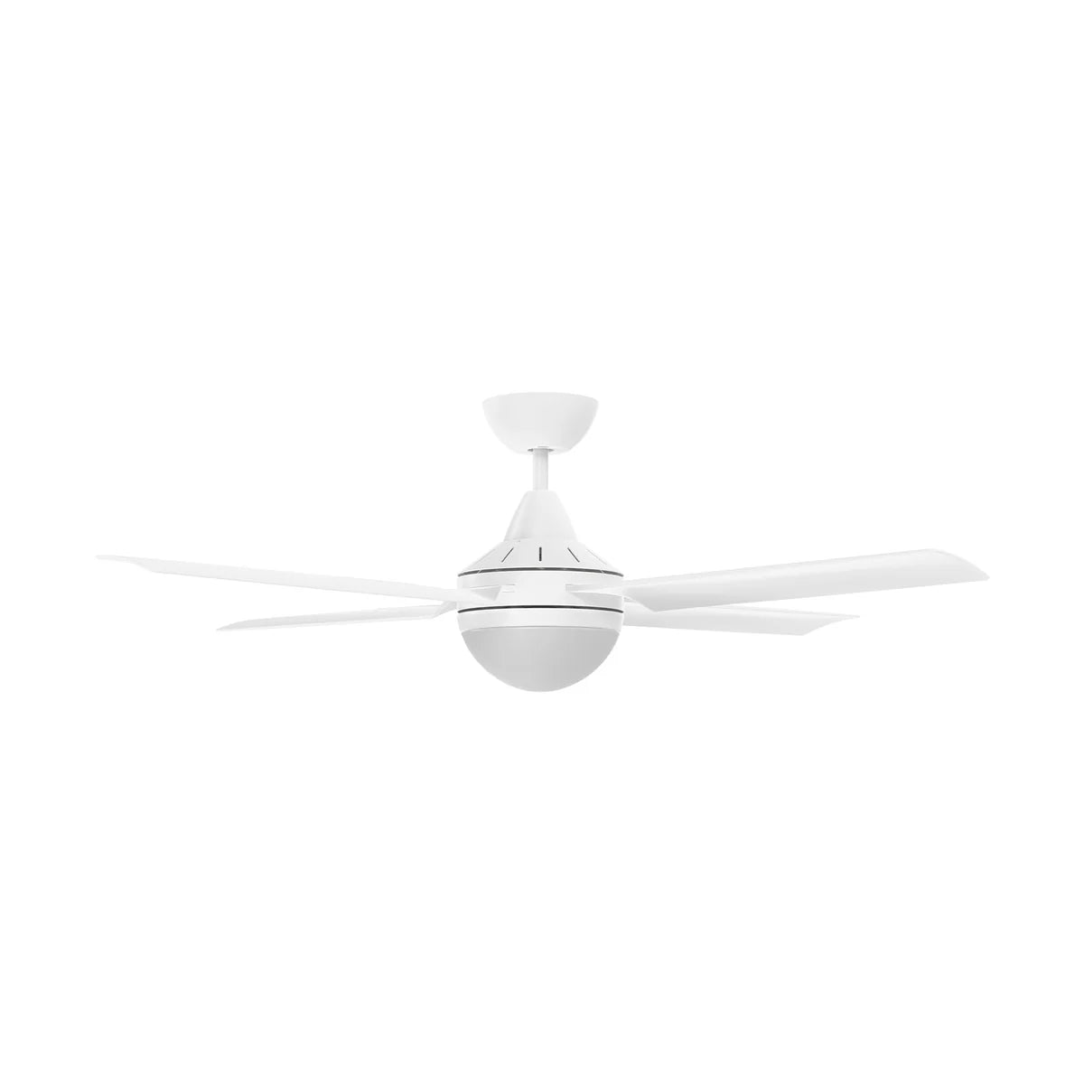 Brilliant 52” AC With B22 Light Cairns Ceiling Fan Black/ White 40W 240V- 22880/06, 22880/05