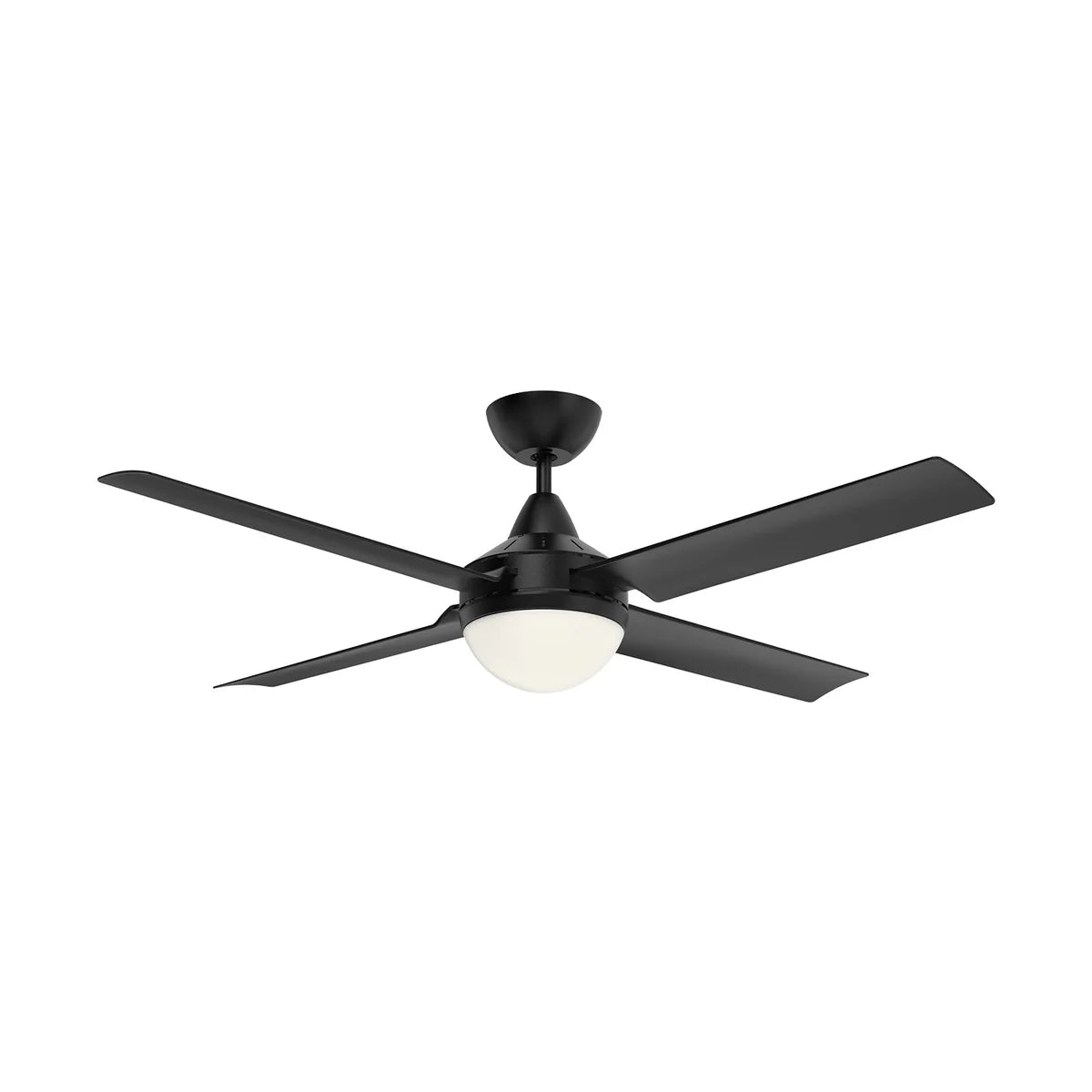 Brilliant 52” AC With B22 Light Cairns Ceiling Fan Black/ White 40W 240V- 22880/06, 22880/05