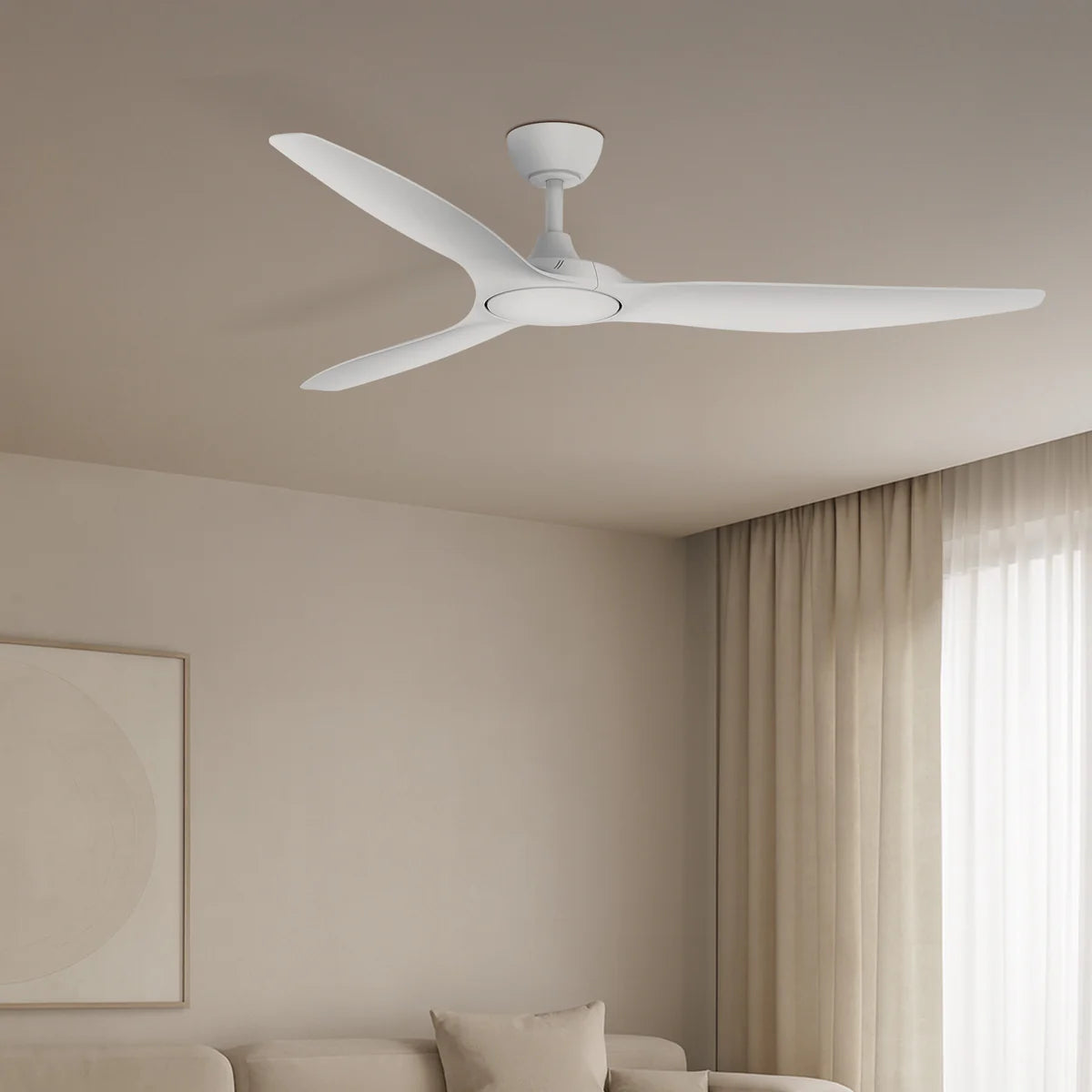 Brilliant 60" Fantastic 3-Blade Ceiling Fan White 35W 240V- 22943/05