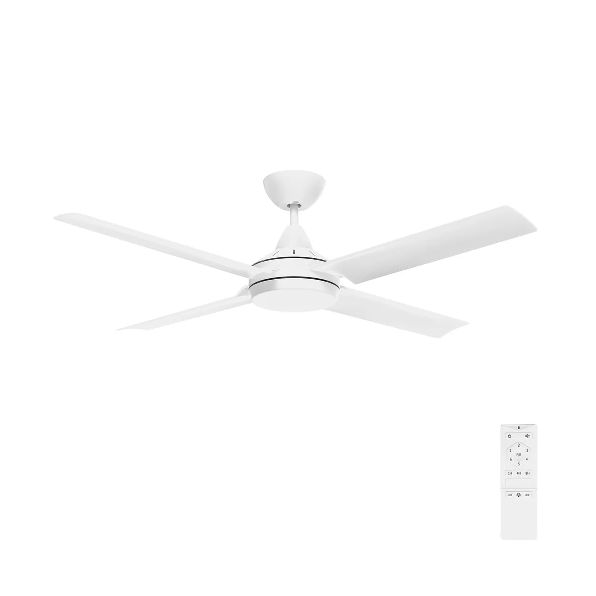 Brilliant Cairns 48" Ceiling Fan Matt Black/ Matt White 240V- 22970/06, 22970/05