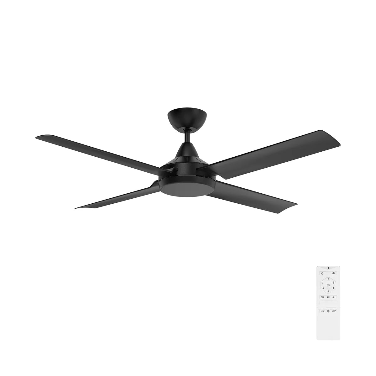 Brilliant Cairns 48" Ceiling Fan Matt Black/ Matt White 240V- 22970/06, 22970/05