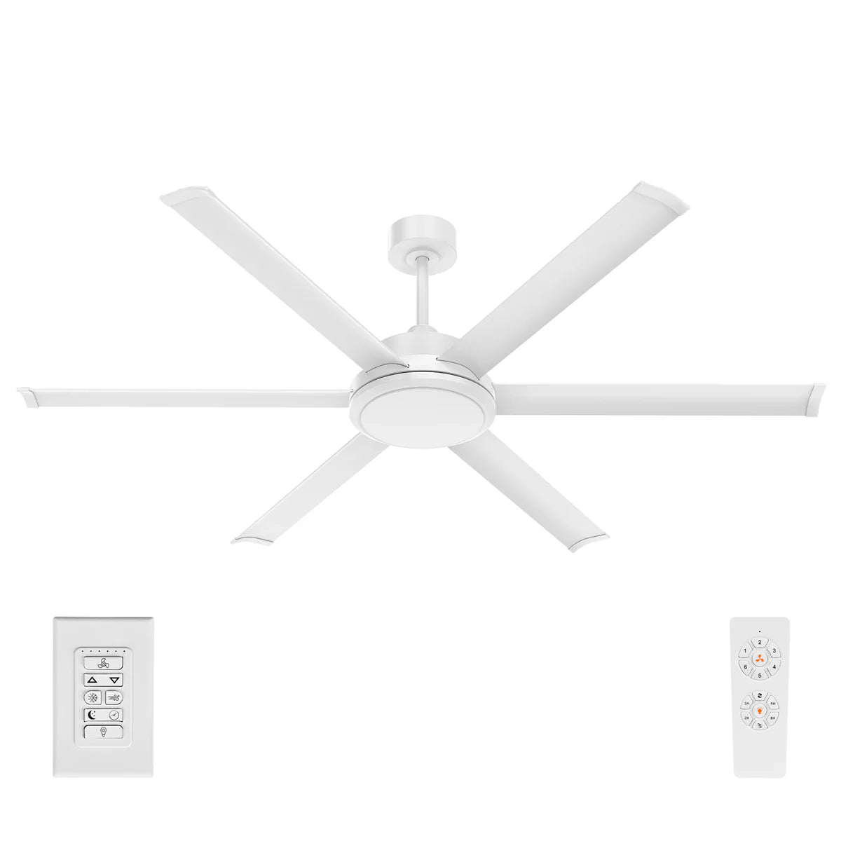 Brilliant 65" Colossus II 6-Blade Ceiling Fan White 60W 240V- 22979