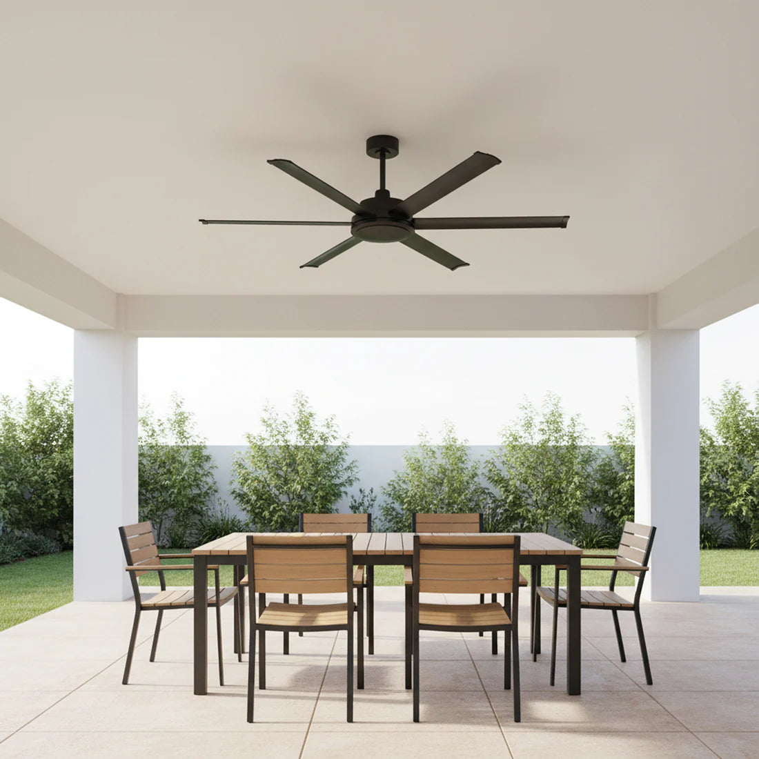 Brilliant 65" Colossus II 6-Blade Ceiling Fan Black 60W 240V- 22989