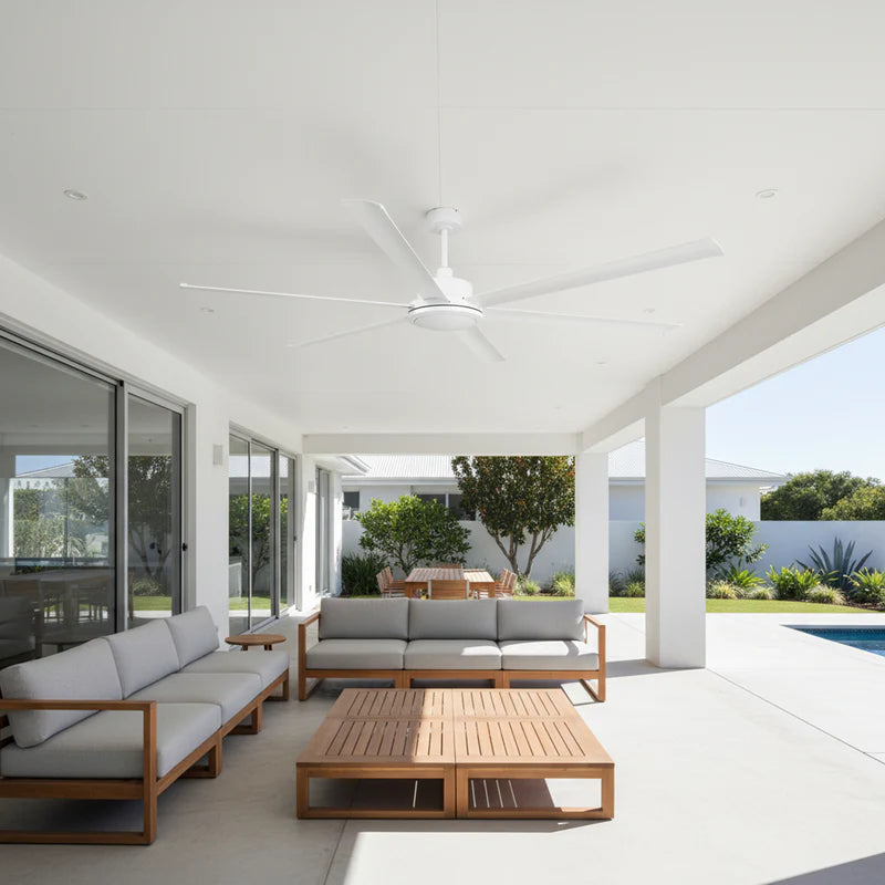Brilliant 65" Colossus II 6-Blade Ceiling Fan White 60W 240V- 22979