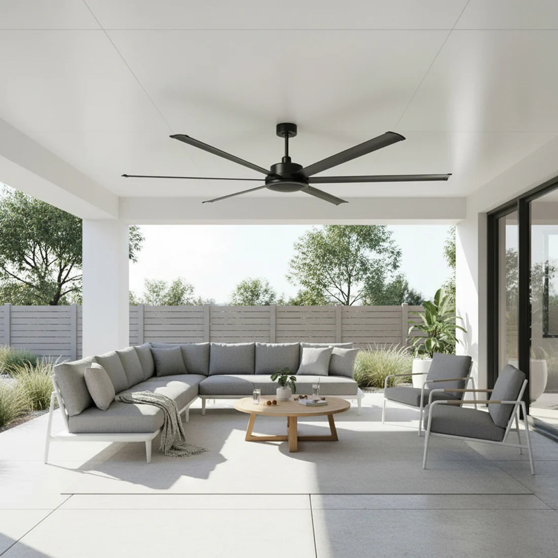 Brilliant 65" Colossus II 6-Blade Ceiling Fan Black 60W 240V- 22989
