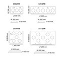 SAL SURFACE MT FRAME S-FM LED Panels and Troffers White - S612FM/P2, S606FM/P2 - SAL Lighting