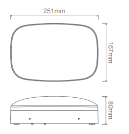 Domus ZELDA-18W Oval Dimmable Exterior Wall Lights Tri - Black / White 18W 240V IP65 - 22668, 22669 - Domus Lighting