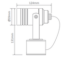 Domus Elite-ADJ Dimmable LED Exterior Wall Lights Tri - Aluminium 6W 240V IP65 - 19143, 19408, 194069, 19416 - Domus Lighting