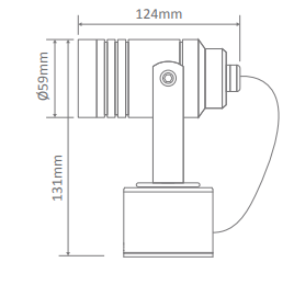 Domus Elite-ADJ Dimmable LED Exterior Wall Lights Tri - Aluminium 6W 240V IP65 - 19143, 19408, 194069, 19416 - Domus Lighting