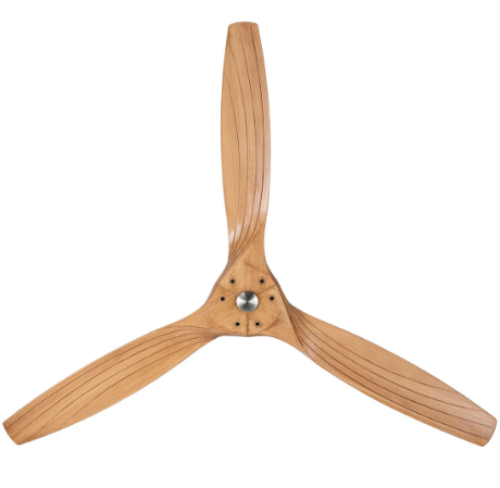 Brilliant MAVERICK 60in. Ceiling Fan Satin Nickel / Oak 240V - 20527/13 -Brilliant Lighting