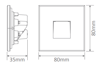 Domus Zone Recessed Garden Step and Up Lights 3000K 5000K White 240V IP65 - 19722, 19723