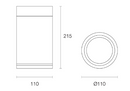 Trend Surface XSR2515 LED Downlights 3000K 4000K Black / White / Silver 15W 220-240V IP65 - XSR2515 - Trend Lighting