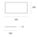 Trend Skylyte PLO301 LED Panel and Troffers Tri - White 20W 200-240V IP20 - PL0301 - Trend Lighting