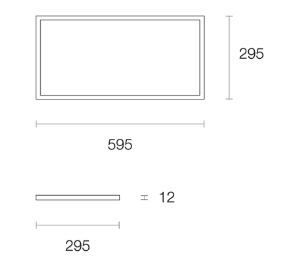 Trend Skylyte PLO301 LED Panel and Troffers Tri - White 20W 200-240V IP20 - PL0301 - Trend Lighting