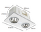 Brilliant HORIZON- LED 2-Light Bathroom Mate Ceiling Fan Tri - White 9W 240V - 19847/05 - Brilliant Lighting