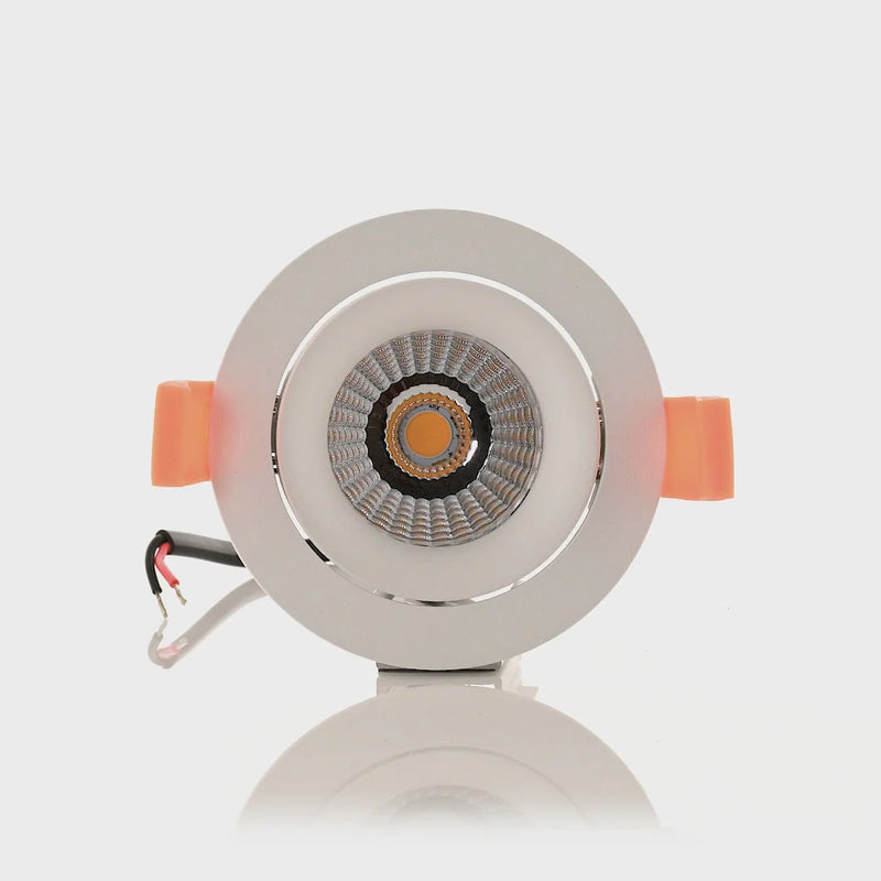 Havit Commercial Round Tilt Recessed 90mm LED Downlight 3000K 4000K White 7.2W 24V IP44 - HCP-81390537, HCP-81390547