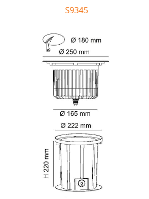 SAL GEO S9345 Garden Steps and Up Lights 3000K 4000K Stainless Steel 32W 240V IP67 - S9345WW, S9345CW - SAL Lighting