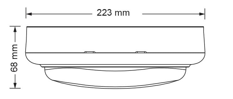 SAL BUNKER 15 OVAL SL7271TC LED Bulkheads Tri- Black/ White 15W 240V IP65 - SL7271TC/BK, SL7271TC/WH