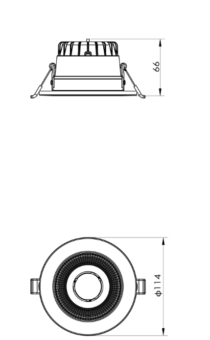 SAL RENMARK S9081D LED Downlights Tri - White / Black 10W 240V IP64 - S9081D10TC/WH, S9081SQ/WH/P, S9081RD/BK/P, S9081SQ/BK/P