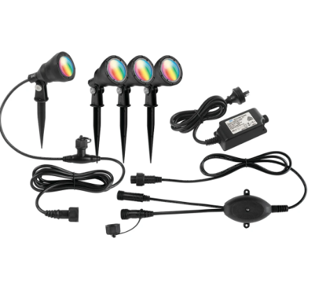 Brilliant Smart WiFi Garden Spike Light RGB Black 12W 240V IP68 - 20702/06 - Brilliant Lighting