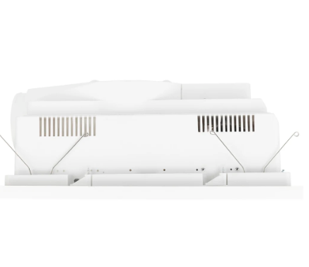 Brilliant SOLACE-XL 4-in-1 Bathroom Heater Ceiling Fan Tri - Matt White / Matt Black 15W 220-240V - 21785/06, 21785/05 - Brilliant Lighting