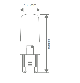 Domus KEY G9 Bi-Pin Lamps and Globes Tri 4W 240V IP20 - 65126 - Domus Lighting