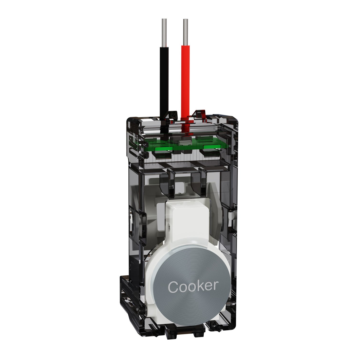 Clipsal Push Button Adaptor for 40M32, Marked COOKER, Clipsal Solis T Series, Push Button Adaptor for 40M32, Marked COOKER Platinum- 40PA32COOK-PT