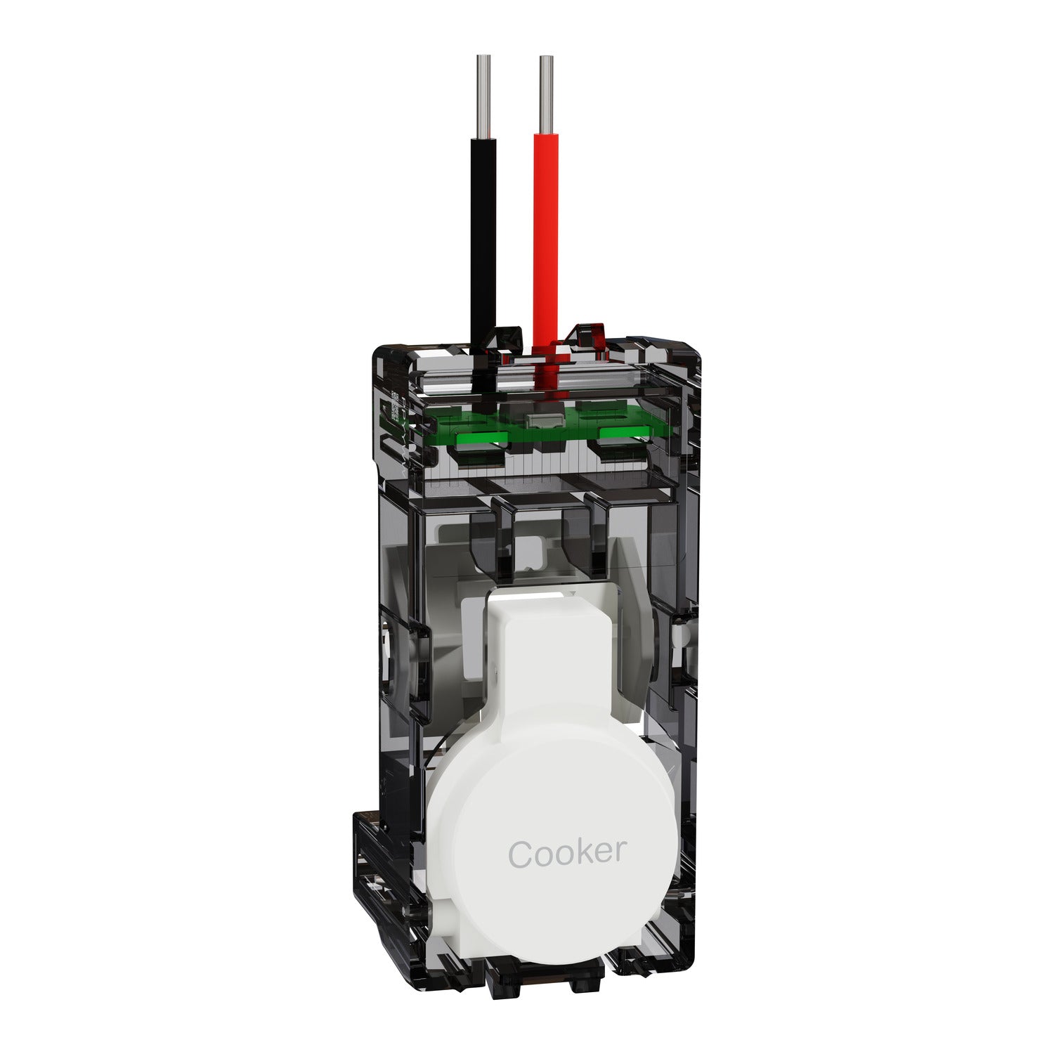 Clipsal Push Button Adaptor, Clipsal Solis, for 40M32, Marked COOKER Matt Black/ Matt White- 40PA32COOK-ZB , 40PA32COOK-ZW