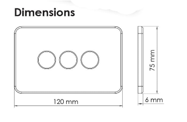 SAL Pixie Ambience Wall & Face Plates SWA Electrical Accessories White / Black / Grey - SWA - SAL Lighting